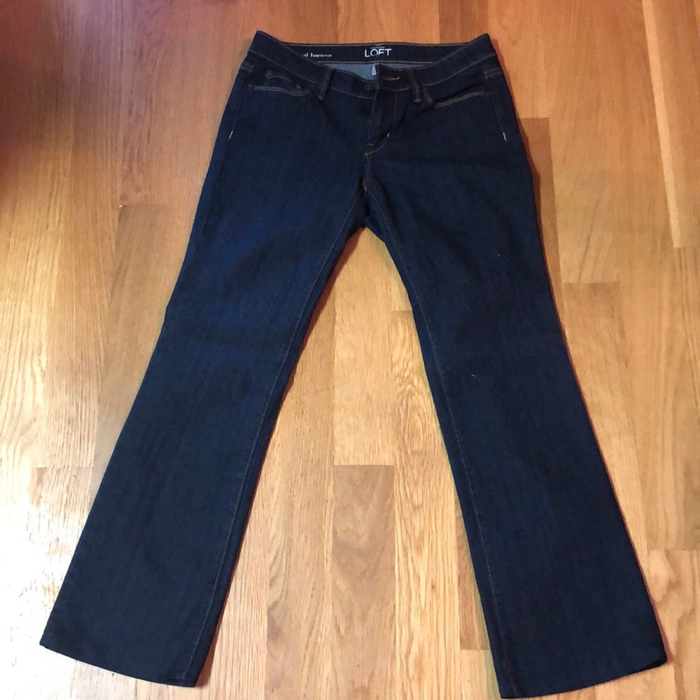 LOFT Dark Wash Boot Cut Jeans